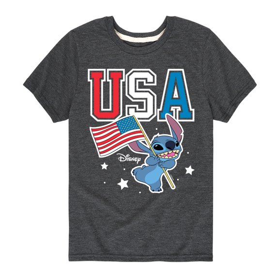 Lilo & Stitch - USA Stitch - Youth Short Sleeve Graphic T-Shirt