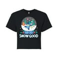 thumbnail image 1 of Lilo & Stitch - Up To Snow Good - Juniors Cropped Cotton Blend T-Shirt, 1 of 5