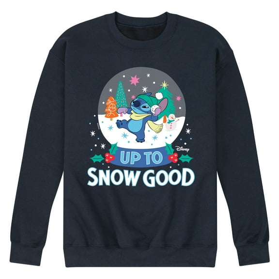 Lilo & Stitch - Up To Snow Good - Men's Crew Neck Fleece Pullover