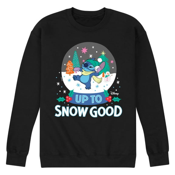 Lilo & Stitch - Up To Snow Good - Men's Crew Neck Fleece Pullover