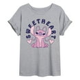 thumbnail image 1 of Lilo & Stitch - Valentine's Day Angel Sweetheart - Women's Oversized T-Shirt, 1 of 5
