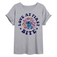 thumbnail image 1 of Lilo & Stitch - Valentine's Day Love At First Bite - Women's Oversized T-Shirt, 1 of 5