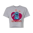 thumbnail image 1 of Lilo & Stitch - Lovebug Stitch - Juniors Cropped Cotton Blend T-Shirt, 1 of 5
