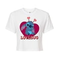 thumbnail image 1 of Lilo & Stitch - Lovebug Stitch - Juniors Cropped Cotton Blend T-Shirt, 1 of 5
