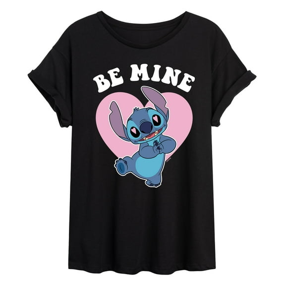 Lilo & Stitch - Valentine's Day Stitch Be Mine - Women's Oversized T-Shirt