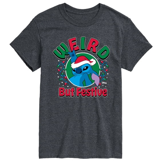 Lilo & Stitch - Weird But Festive Stitch - Men's Short Sleeve Graphic T-Shirt