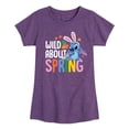 thumbnail image 1 of Lilo & Stitch - Wild About Spring - Youth Girls Fitted Short Sleeve T-Shirt, 1 of 4