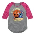thumbnail image 1 of Lilo & Stitch - Will Trade Brother For Candy - Toddler And Youth Girls Raglan Graphic T-Shirt, 1 of 5