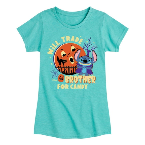 Lilo & Stitch - Will Trade Brother For Candy - Toddler And Youth Girls Short Sleeve Graphic T-Shirt