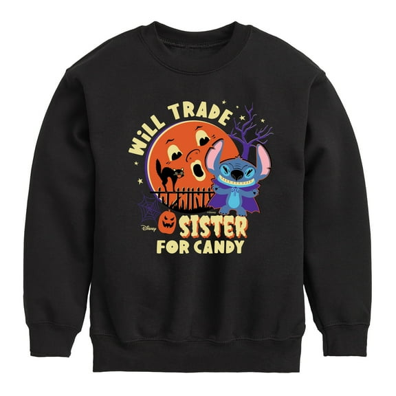 Lilo & Stitch - Will Trade Sister For Candy - Toddler And Youth Crewneck Fleece Sweatshirt
