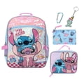 thumbnail image 1 of Lilo & Stitch With Angel 5-Piece 16” Backpack And Lunch Set For School & Travel, 1 of 7