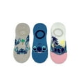 thumbnail image 1 of Lilo & Stitch Women's Print Stay Put Liner Socks, 3-Pack, Shoe Size 4-10, 1 of 5