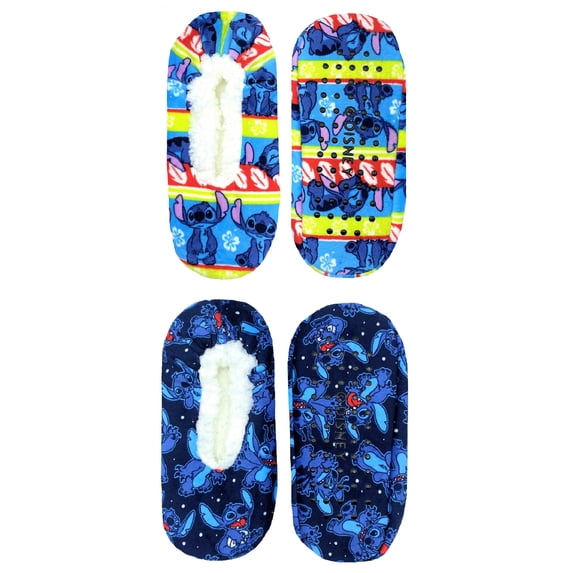 Lilo & Stitch Women's Slipper Socks, 2-Pack, One Size