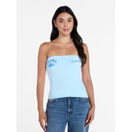 Chevrolet Disney Lilo & Stitch Women’s Graphic Print Tube Top, Sizes XXS–XXL