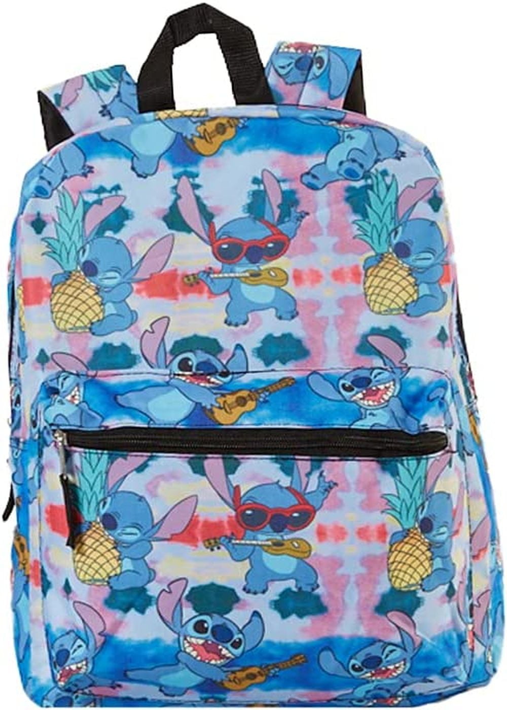 Disney Lilo and Stitch Girls Backpack, Kids Schoolbag, Rucksack Blue