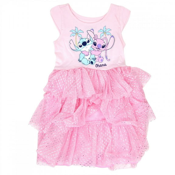 Lilo and Stitch Beach Hugs Toddler Girl's Tutu Dress-Toddler 4T