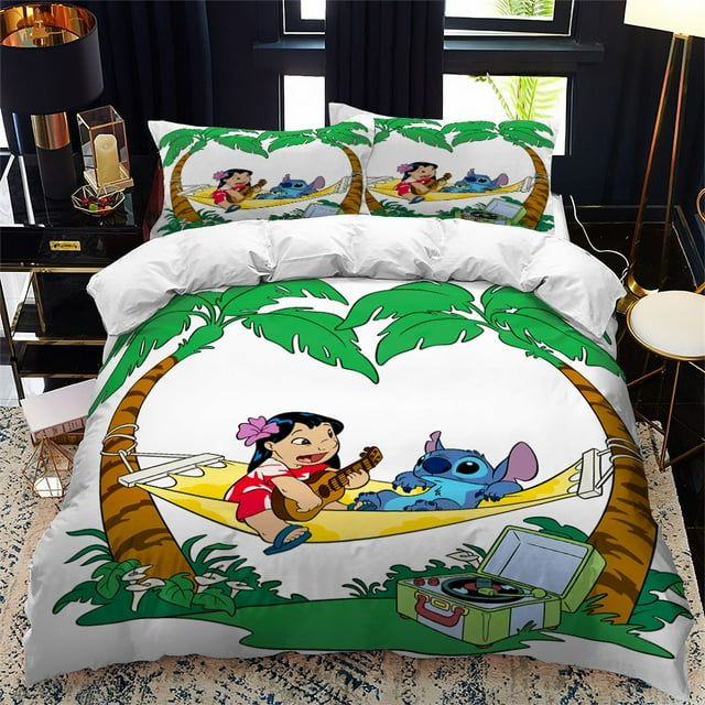 Lilo and Stitch Cartoon Stitch Animation 3D Home Textile Three Piece