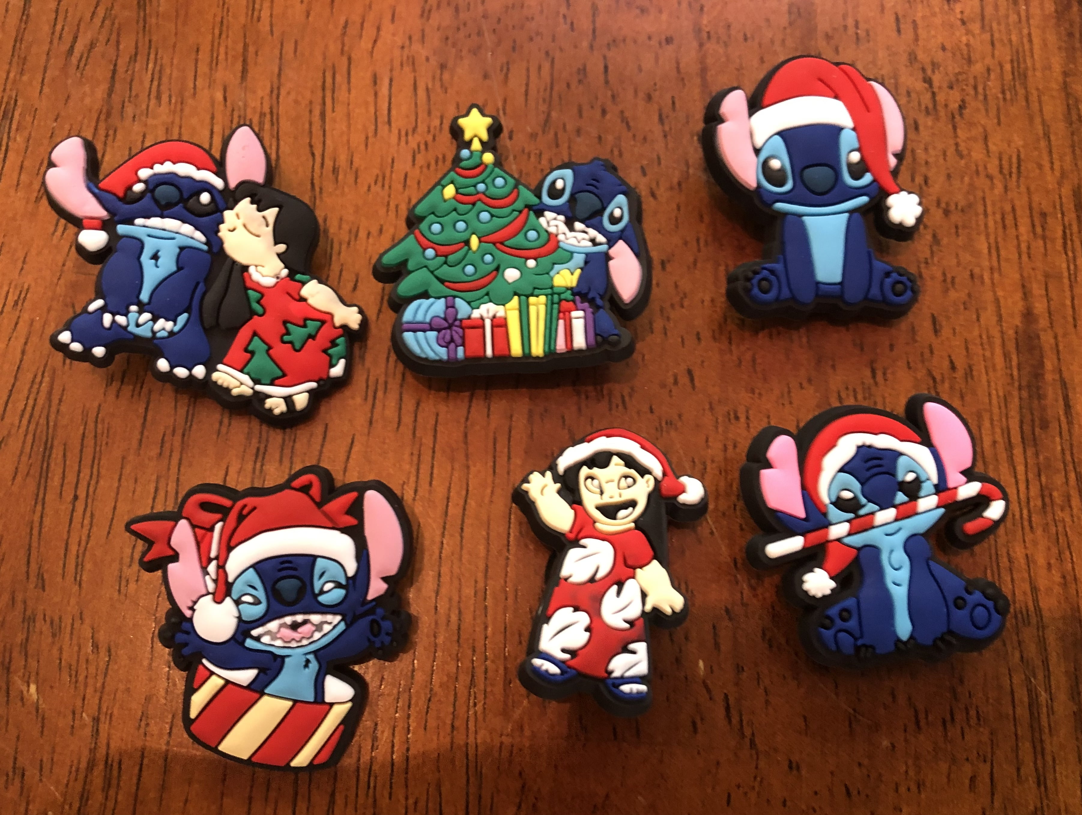 Lilo and Stitch Christmas shoe charms lot of 6