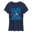 thumbnail image 1 of Lilo & Stitch - Cute but Weird - Women's Short Sleeve Graphic T-Shirt, 1 of 4
