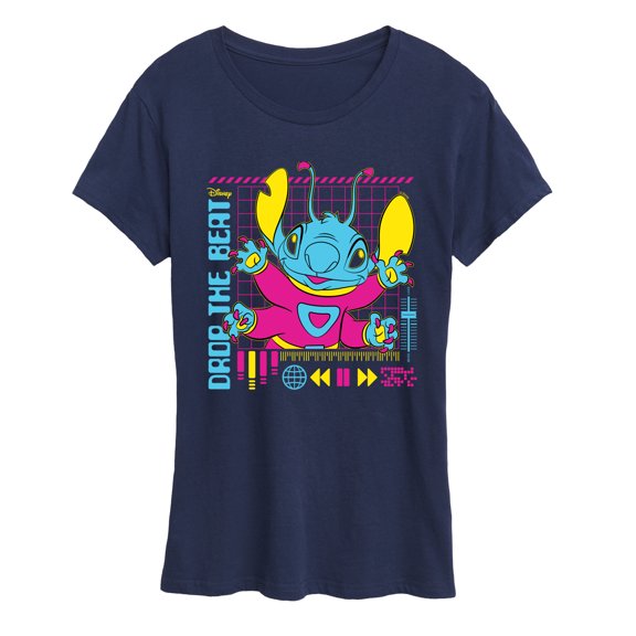 Lilo & Stitch - Drop The Beat - Women's Short Sleeve Graphic T-Shirt