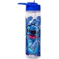 thumbnail image 1 of Silver Buffalo Lilo and Stitch Floral Sketch Glitter Double Walled Tritan Water Bottle, 18-Ounce, 1 of 8