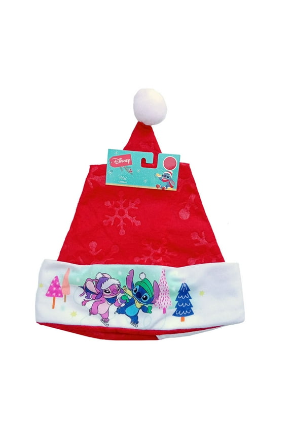 Lilo and Stitch Girls Boys Red Felt Santa Hat