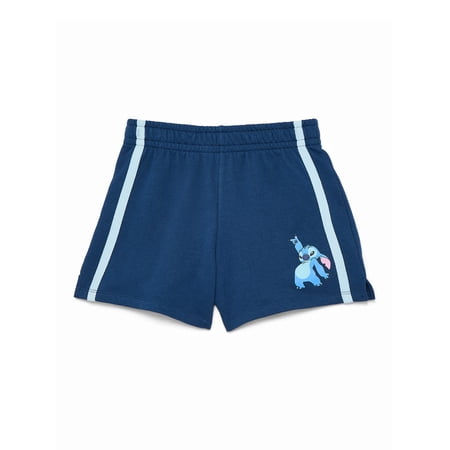 Lilo & Stitch Lilo and Stitch Girls French Terry Shorts, Sizes 4-16
