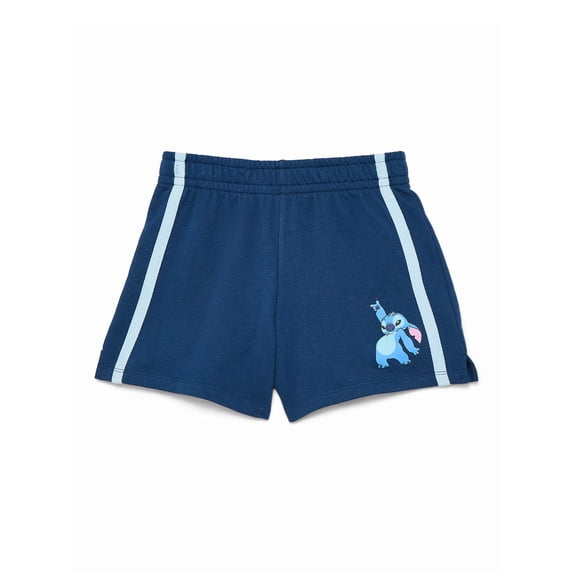 Lilo and Stitch Girls French Terry Shorts, Sizes 4-16