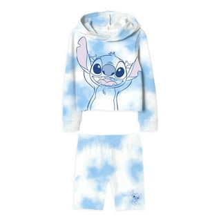 Lilo & Stitch Lilo and Stitch Girls Hoodie, Jogger and Shorts Outfit Set, 3-Piece, Sizes 4-16, Girl's, Size: Small (6-6X), Pink