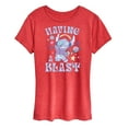 thumbnail image 1 of Lilo and Stitch - Having A Blast - Women's Short Sleeve Graphic T-Shirt, 1 of 4