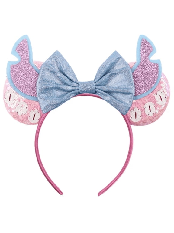 Lilo and Stitch Inspired Minnie Ears, Blue Mickey Ears, Princess Ears, Lilo and Stitch Minnie Ears, Lilo and Stitch Mickey Ears