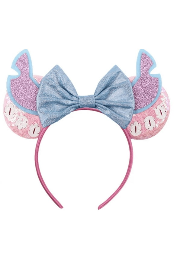 Lilo and Stitch Inspired Minnie Ears, Blue Mickey Ears, Princess Ears, Lilo and Stitch Minnie Ears, Lilo and Stitch Mickey Ears