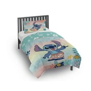 Stitch Island Vibes Kids 2 Piece Multicolor Reversible Comforter and Pillowcase Set, Twin/Full