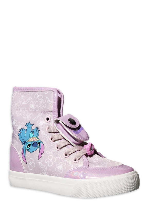 Lilo and Stitch Little Girl & Big Girl Canvas High-Top Sneaker, Sizes 11-3