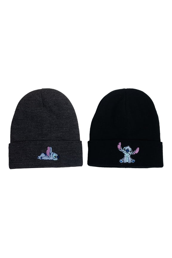 Lilo and Stitch Men's Licensed Beanie Style Hats, 2-Pack, One Size