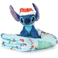 thumbnail image 1 of Lilo and Stitch Merry Christmas Holiday Throw Blanket & Mini Pillow Buddy Set, 1 of 4