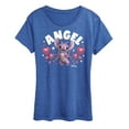 thumbnail image 1 of Lilo & Stitch - Mixed Dimension Angel - Women's Short Sleeve Graphic T-Shirt, 1 of 4