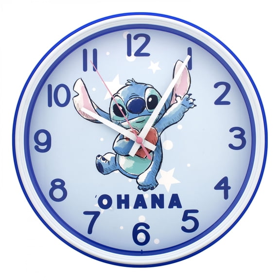 Lilo and Stitch Ohana Analog Round 12 Wall Clock