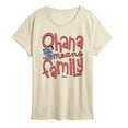 thumbnail image 1 of Lilo & Stitch - Ohana Means Family - Ladies Short Sleeve Graphic T-Shirt, 1 of 4