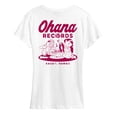thumbnail image 1 of Lilo & Stitch - Ohana Records Women's Short Sleeve Graphic T-Shirt, 1 of 4