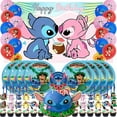 thumbnail image 1 of Stitch Party Supplies Plates Decorations Birthday Cake Topper Banner Decor Backdrop Balloons, 1 of 8