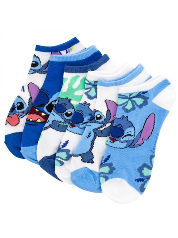 891675 Rainbows & Flowers Womens Ankle Socks - 6 Pair