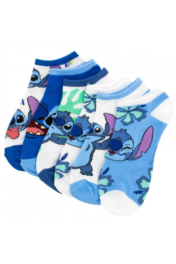 891675 Rainbows & Flowers Womens Ankle Socks - 6 Pair