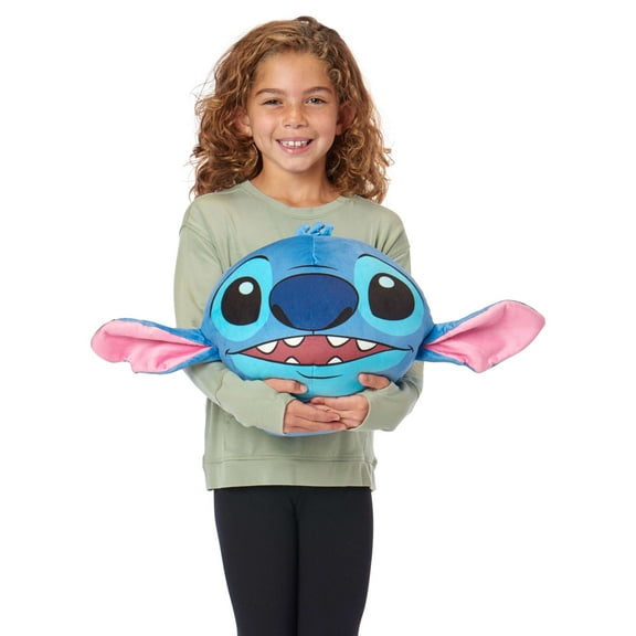Lilo and Stitch Round Cloud Pillow, 11 x 11, Blue