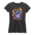thumbnail image 1 of Lilo & Stitch - Socially Awkward Stitch - Women's Short Sleeve Graphic T-Shirt, 1 of 4