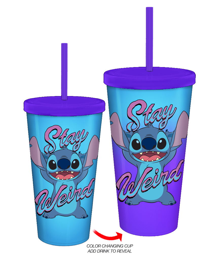 Disney Tumbler with Straw - Stitch - Lilo and Stitch-KitPlas
