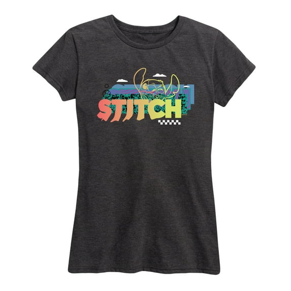 Lilo & Stitch - Stitch 90S Pattern - Women's Short Sleeve Graphic T-Shirt