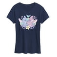 thumbnail image 1 of Lilo and Stitch - Stitch And Angel Flower - Women's Short Sleeve Graphic T-Shirt, 1 of 4