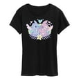 thumbnail image 1 of Lilo and Stitch - Stitch And Angel Flower - Women's Short Sleeve Graphic T-Shirt, 1 of 4