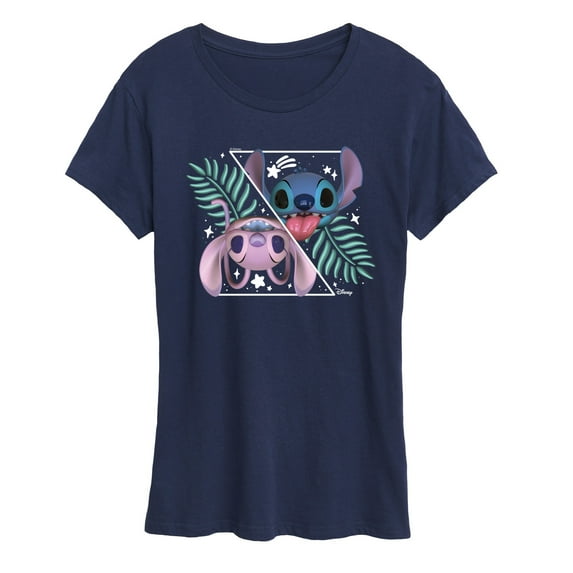 Lilo and Stitch - Stitch And Angel Split - Women's Short Sleeve Graphic T-Shirt